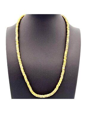 Serafina Gold Disc Bead Choker Necklace